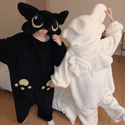 The pair — white onesie back with wings
